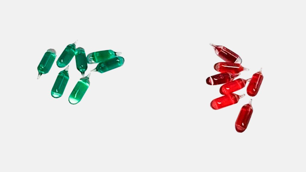 Savunpoisto varaosa lasisulake Harikko, vihreä ja punainen