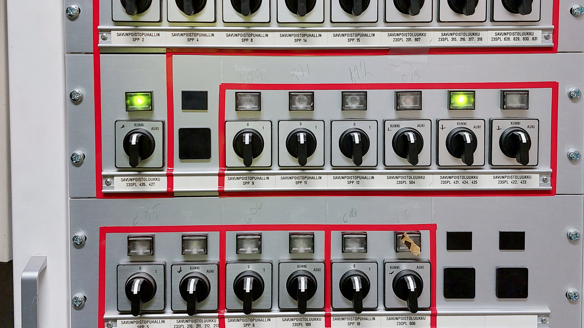 Kiasma savunpoisto ohjauspaneeli